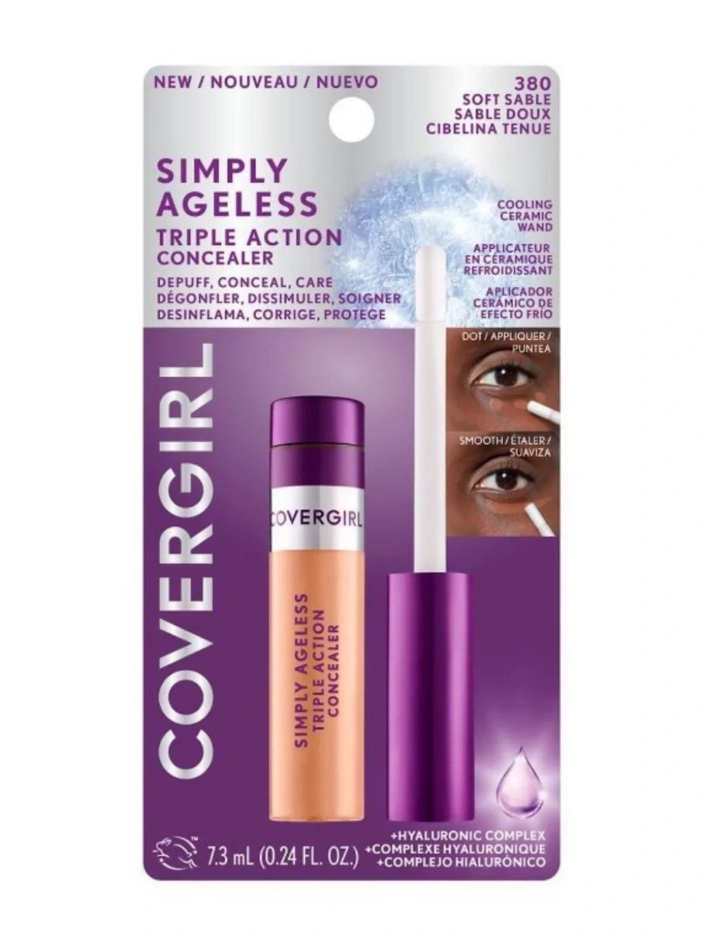 COVERGIRL Simply Ageless Concealer 380 Soft Sable New